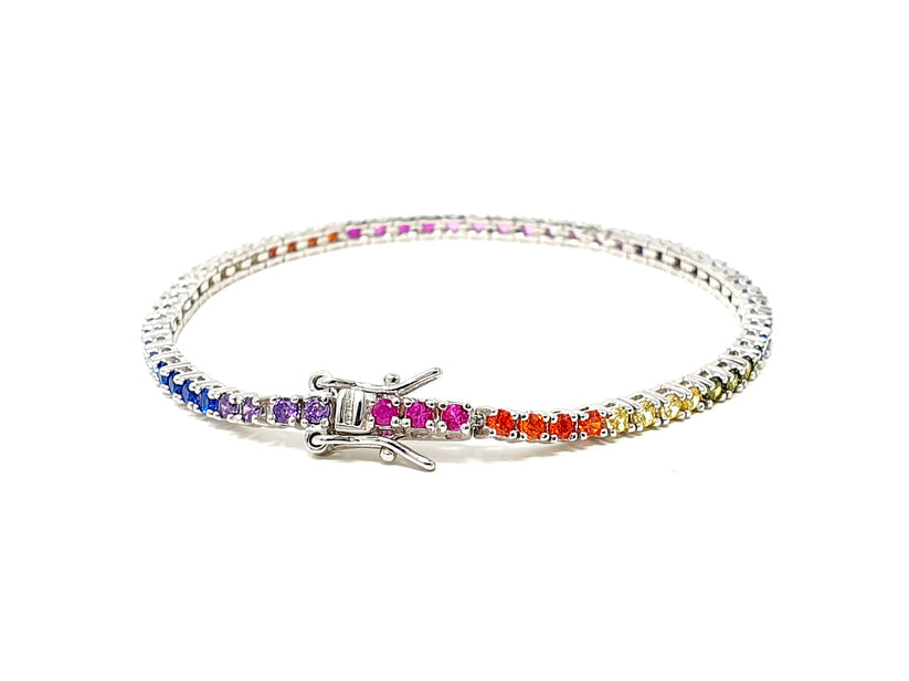 Tennis bracciale donna Raimbow