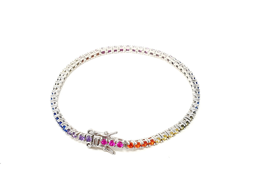 Tennis bracciale donna Raimbow