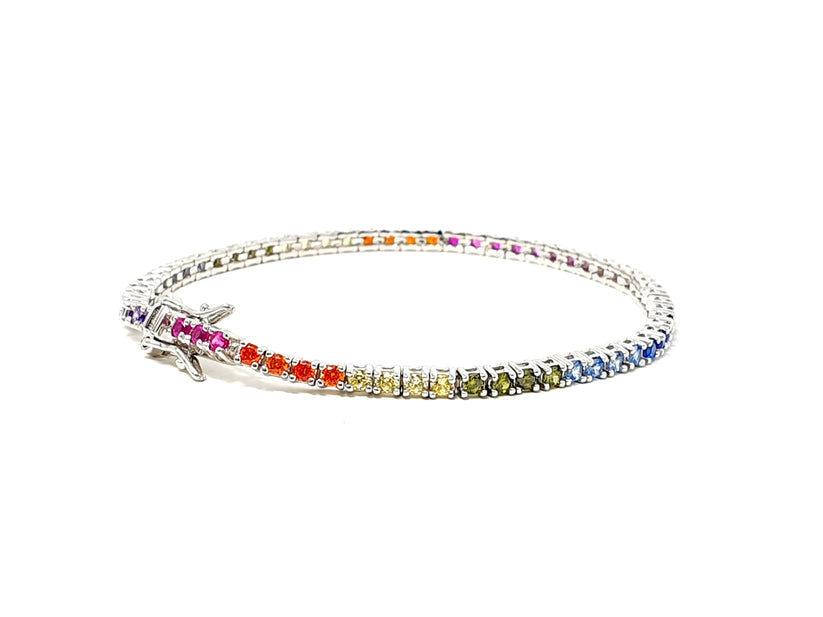 Tennis bracciale donna Raimbow