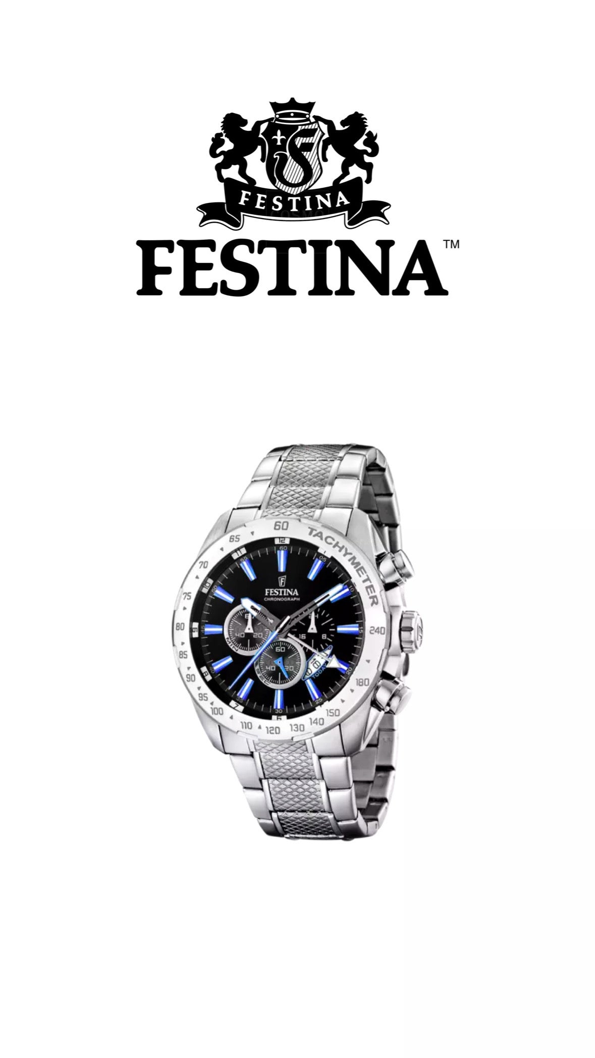 OROLOGIO UOMO FESTINA CHRONO SPORT CON CINTURINO IN ACCIAIO