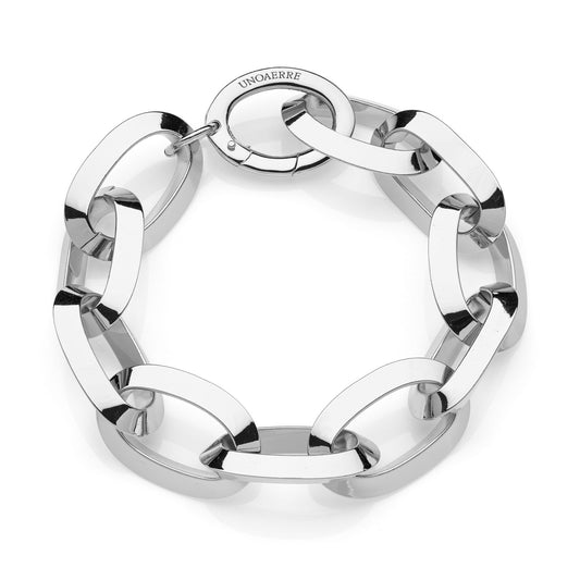 Bracciale donna catena con maxi maglie ovali