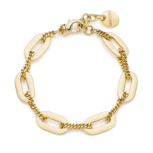 Bracciale donna fantasia con maglie ovali