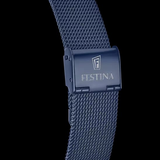 OROLOGIO FESTINA F20574/1 BLU CINTURINO IN ACCIAIO, UOMO.