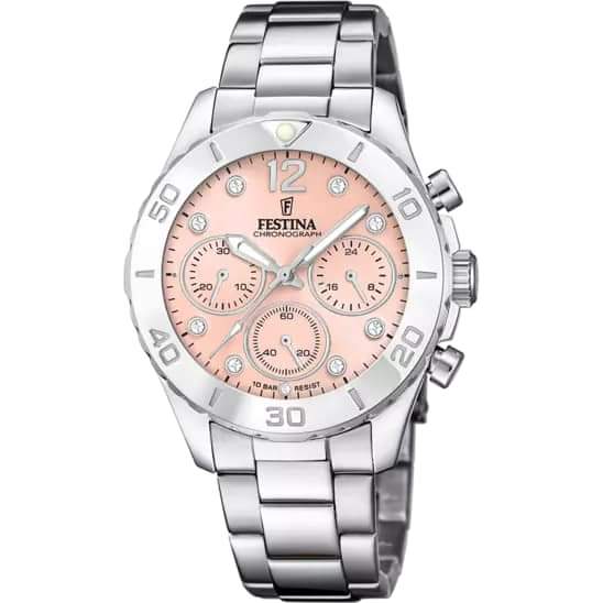 OROLOGIO FESTINA BOYFRIEND COLLECTION CINGHIA ACCIAIO INOSSIDABILE 316L, DONNA