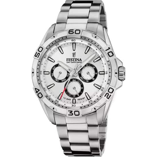 OROLOGIO FESTINA BLANCO CINGHIA ACCIAIO INOSSIDABILE 316L, UOMO