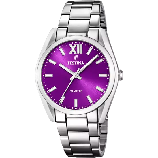 OROLOGIO DONNA FESTINA F20622/F COLLEZIONE ALEGRÍA, CINTURINO IN ACCIAIO VIOLA, DONNA.