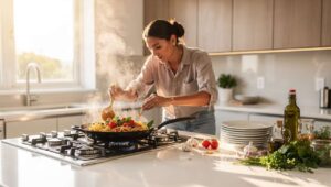 Cucinare e pulire contemporaneamente: le 9 qualità psicologiche di chi lo fa